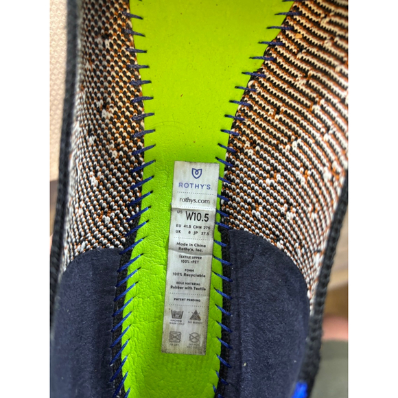 Women's Rothy's Black White Polka Dot The Point Flats Size 10.5 - Picture 13 of 13